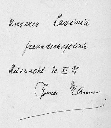 An die ital. Übersetzerin