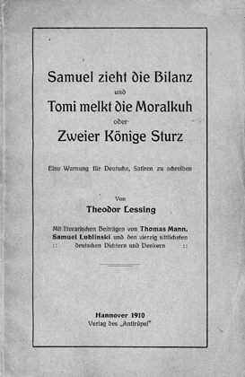 Rarissimum von Th. Lessing